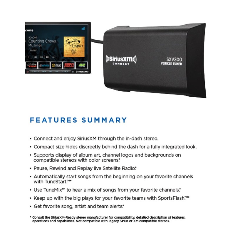 SIRIUS-XM SXV300V1 SiriusConnect(TM) - Sintonizador de vehículos, electrónica, suministros de