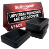 SlipToGrip 4-Pack Bed and Furniture Stoppers to Prevent Sliding -