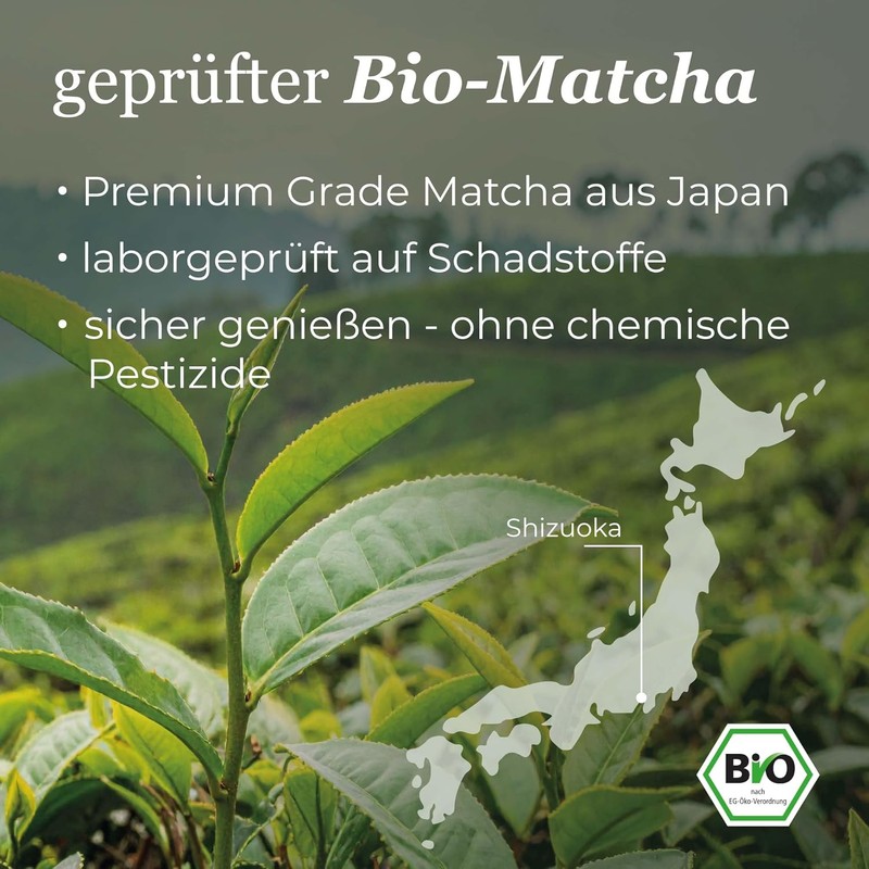 Organic Chai Matcha+, Organic Premium Matcha (60%) with Chai Spices,