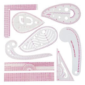 Regla de Costura 9 Piezas Regla para Ropa Reglas Mtricas Regla de Curva para Costura Confeccin Herramientas de Costura Diseo de Patrn Plantilla de... 
