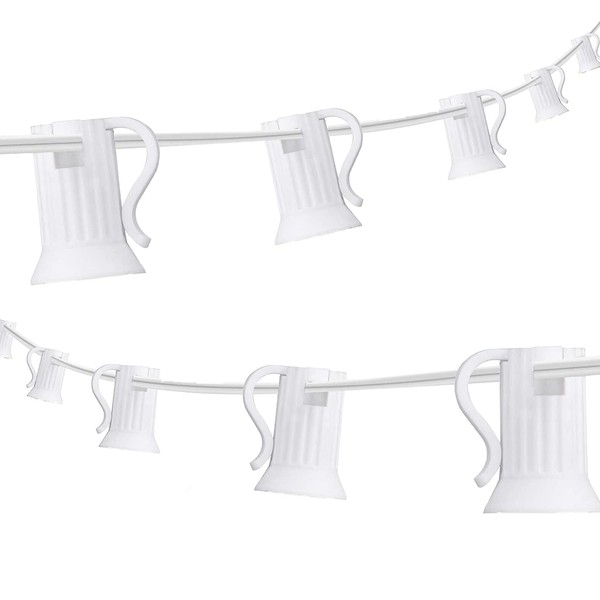 Encoidoz 100FT C9 Light String Christmas Stringer, E17 Light Sockets