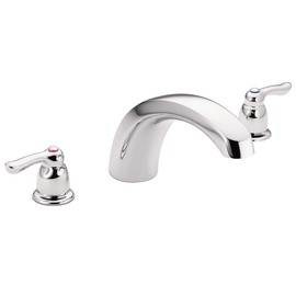 Moen T990 Chateau Two-Handle Low Arc Roman Tub Faucet Valve Required, Chrome