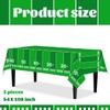 3Pcs Football Field tablecloths-Football Party Supplies Green Football Rectangular Plastic