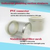 YONYONICE DN50/2 inch Suction Strainers Stainless Steel Filter Cover Connected
