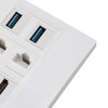 6 Port Multimedia Wall Plate 5Gbps 4K 60HZ HD Multimedia