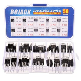 BOJACK - Transistor de potencia epitaxial de silicio TIP31C TIP32C TIP41C TIP42C TIP120 TIP121 TIP122 TIP125 TIP126 TIP127 Darlington Transistores TIP Series Surtido Kit