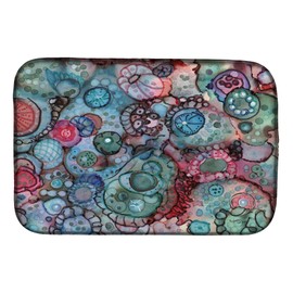 Caroline's Treasures 8982DDM Abstract in Reds and Blues Dish Drying Mat Absorbent Dish Drying Mat Pad for Kitchen Counter Dish Drainer Mat for Countertop, 14 x 21", Multicolor