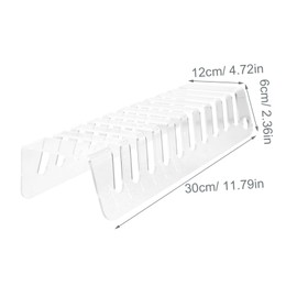 Operitacx Phone Organizer Holder Transparent Multi Desk Stand for Cellphones Charging Station Durable Storage for Office Classroom and More