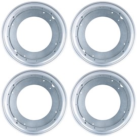 SEHOI 4 PCS 12 Inch Lazy Susan Turntable Hardware, Silver Lazy Susan Bearing Plate, Round Lazy Susan Rotating Hardware, Heavy Duty Lazy Susan 360 Degree Swivel Base for Table, Serving Tray