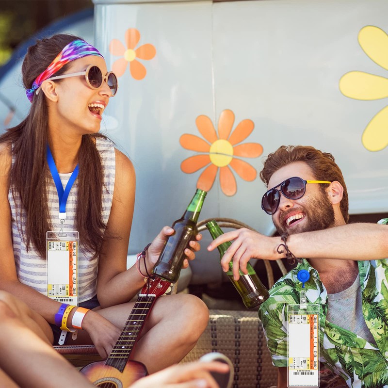 Eaasty 10 Pack Concert Ticket Holder 6.5 x 2.56 Inch