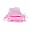 QIANF 20 Pcs 8x12 Pink Sheer Organza Gift Bags with