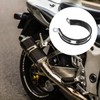 Hoite Motorcycle Exhaust Clamp 10cm Universal Stainless Steel Exhaust Muffler