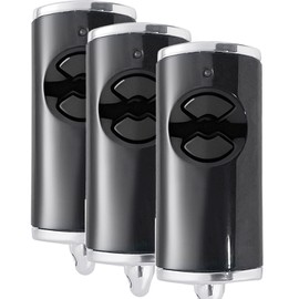 2-Channel 868.3 MHz Garage Door Opener for Hörmann BS Handheld Transmitter, Replacement Hormann Remote Control (3 Pieces) (Black 3p)