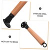 KICHOUSE 2pcs Beech Wood Wok Handle Scald-proof Pot Handle Detachable