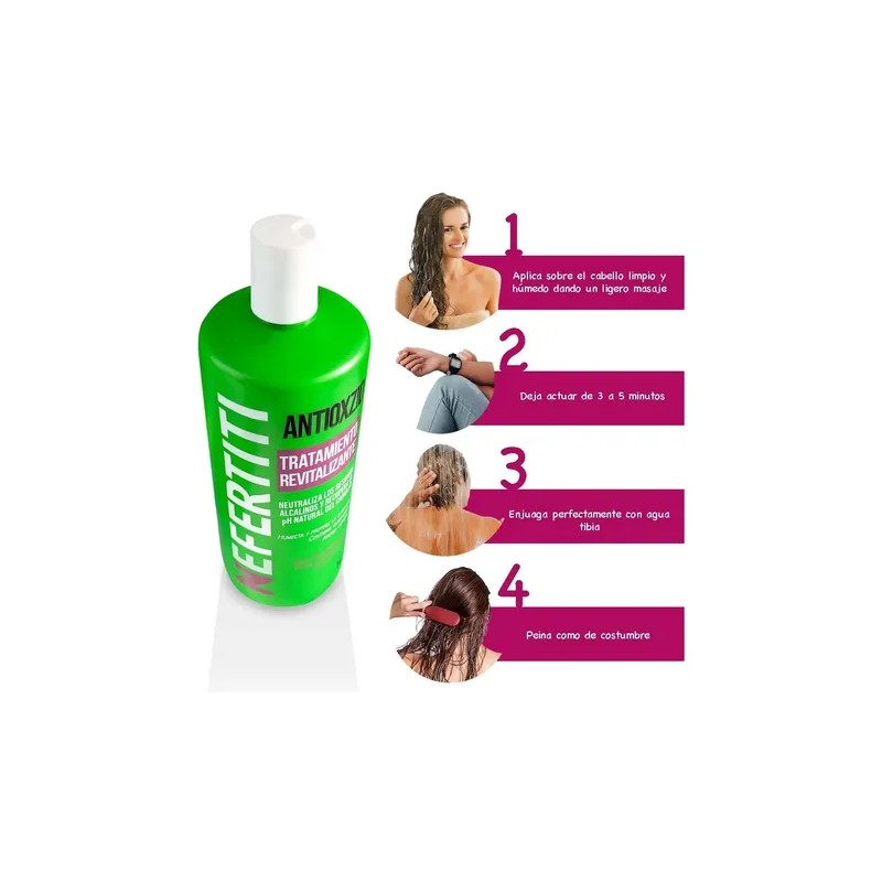 Tratamiento Antioxzid Nefertiti Keratina Revitalizante 1 Lt