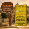 Holy Land Market 6 Olive Wood Holding Hand Crosses -