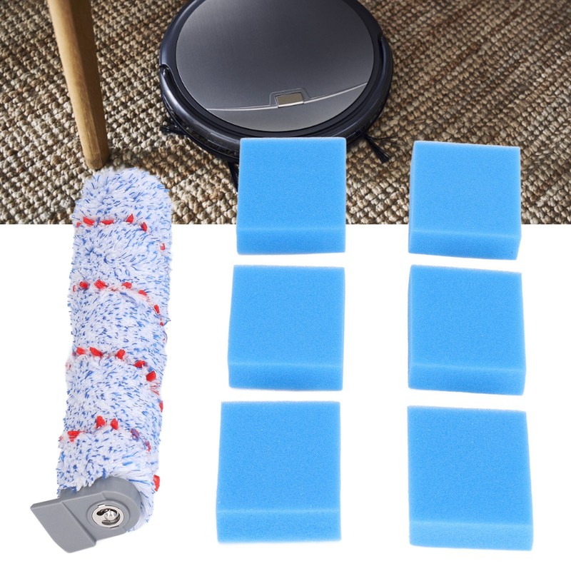 Brush Roller Filter Sponges Set for HF10E‑01 Vacuum Cleaner Part