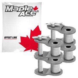 MAPLE ACE 08B-2 Offset Half Link for Roller Chain Double Strand (Qty 2)