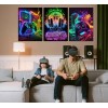3 Cuadros Gamer Neon Videojuegos Habitacion Canvas Arte Gaming