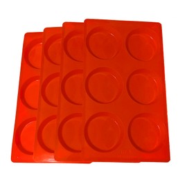 Muffin Top, Whoopie Pie, Brownie, Cookie 6 Cavity Silicone Baking Mold (Muffin Top, 6 Cavity)