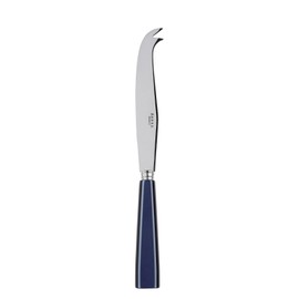 SABRE PARIS - Cheese Knife 9.4 inches - Icône Collection - All Cheeses - Stainless Steel & Acrylic - Dishwasher Safe - Midnight Blue