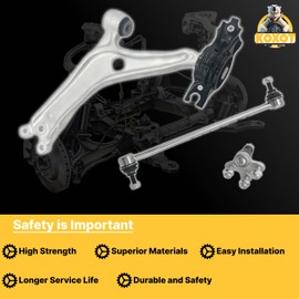 Koxot 6pcs Front Lower Control Arm Stabilizer Bar Link Suspension Kit Compatible with Honda Accord 2018-2021, (51350TVAA04, 51360TVAA04, MS60525, K750865)