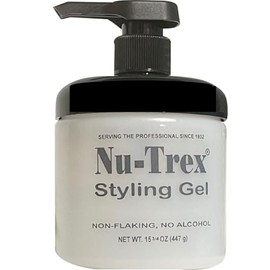 NU-TREX Styling Hair Gel 15.75oz with pump. Regular Hold. Clear, Dye Free. Water Base. Manufacturer Direct
