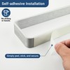 SAYAYO Brushed Nickel Hand Towel Holder for Bathroom Wall, 8