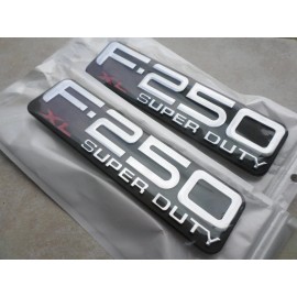 Ford 99-04 BRAND NEW Ford F-250 XL SUPER DUTY EMBLEM F81Z-16720-LB NAMEPLATE LOGO SET