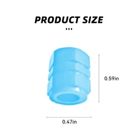 12PCS Car Luminous Tire Valve Stem Caps, Fluorescent Leakproof Auto Tire Air Valves Stem Cover, Illuminated Car Tire Air Caps Cover, Universal Car Accessories for Vehicle SUV Trucks Bikes (Blue)