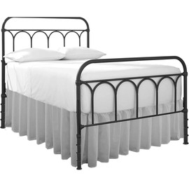 Cottingon Ruffled Bed Skirt with Split Corners-Dust Ruffle - 18" Drop 100% Microfiber Soft,Sheen & Luxurious Look - Bed Skirts (Light Grey -King)