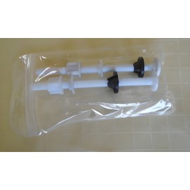 NUFLUSH 6 in Nylon ABS Raised Toilet Seat Bolts & Nuts, Made Extra Tall Toilet Seats