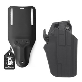 SHENKEL Multi-Fit Holster Standard & Drop Adapter (BK Black) Belt Adapter Low Ride Panel