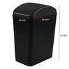 Afromy 15L Plastic Swing Top Trash Can, Slim Garbage Can