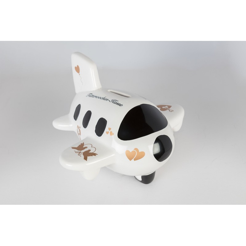 Wurm Beautiful money box, piggy bank, aeroplane wedding fund, honeymoon