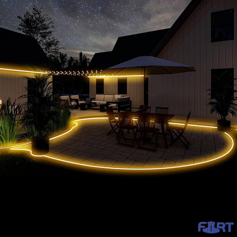 LED Neon Rope Lights 32.8FT 10M 120V AC Plug-in LED