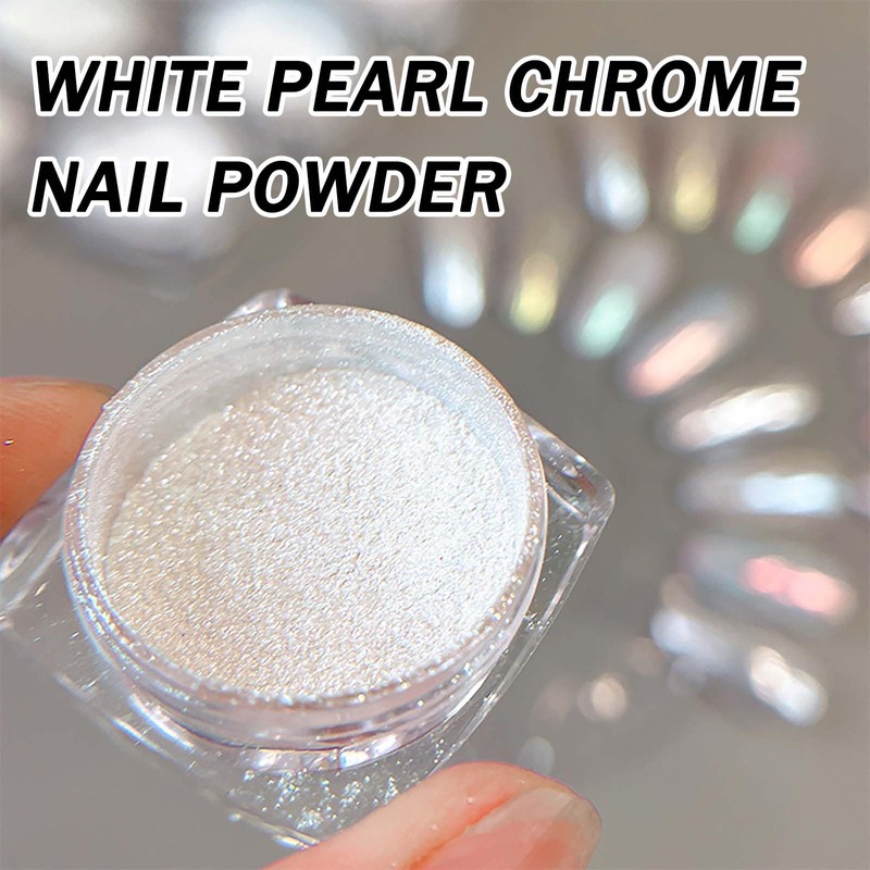 Upgrade your Nails with High Glassy Pearl Chrome Powder: 2