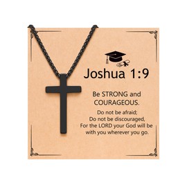 PINKDODO Class of 2024 Christian Graduation Gifts for Him Male Best Seniors High School 5th 8th Grade Graduation Necklace Graduate Grad Gift for Boys Men