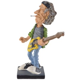 VOGLER Joh. Vogler GmbH Funny Life - Keith - The World's Greatest Rock Band, Hand Painted Cast Stone - Warren Stratford Collection