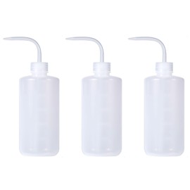 LISHIA Wash Bottle, 16.9 fl oz (500 ml), Dropper Type, Leak Proof, Cleaning Bottle, Jug for Gardening, Watering, Experiments, Set of 3