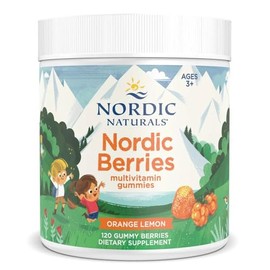 Nordic Naturals Nordic Berries Multivitamínico Niños 120 Gomitas Pectina | Aporta zinc y vitaminas A, complejo B, C, D3 y E. Sabor cítrico, vegetarian