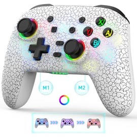 Joso Controlador inalámbrico para PCSwitchPS4PS3, controlador de smartphone para iPhoneAndroid, compatible con streaming en PSXboxconsola de PC con