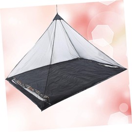 Kisangel Outdoor Triangle Mosquito Net Tent Portable Black Mosquito Net for Camping Fishing Hiking and Garden Use Essential Outdoor Netting for Mosquito Protection