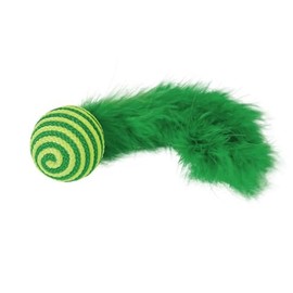 Nobby 66942 Ball with Rattle and Feathers