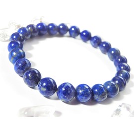 Leaf Stone [Brings Good Luck! Genuine Lapis Lazuli for Your Arms!] Power Stone Bracelet, Men's, Women's, Natural Stone [Purifying Rough Stone], Stone