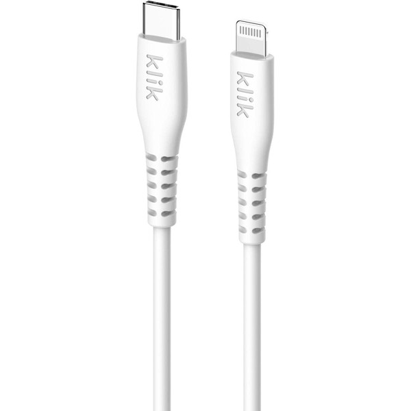 Klik 2.5m Lightning Cable - White