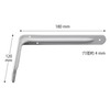 Tsukakoshi Seisakusho Angle Bracket, Shelf Bracket, L-Shaped Metal Fittings, 7.1