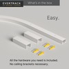 EverTrack Curtain Track - Corner Section for Ceiling Curtain Track