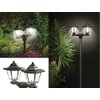 Ideaworks 3-in-1 Solar Lamp Post Light, Plastic, Black