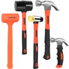 LOZAGU 5-Piece Hammer Set, 2LB Dead Blow Hammer | 16oz